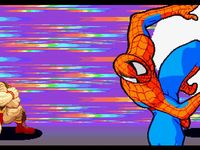 une photo d'Ã©cran de Marvel Super Heroes VS Street Fighter sur Sony Playstation